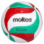 Volejbalový míč Molten V5M2000 je vyroben z měkké syntetické kůže. Volejbalový míč je určený pro začátečníky a pro školy. Strojově šitý míč je vyrobený z nejkvalitnější PU kůže, skládá se z 18 panelů.