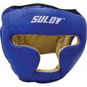 Chránič hlavy uzavřený SULOV, kožený, modrý