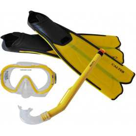 Potápěčský set CALTER KIDS S06+M168+F41 PVC, žlutý
