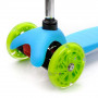 Dětská tříkolka Meteor Tucan modrozelená s LED kolečky