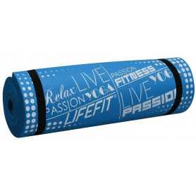 Podložka LIFEFIT YOGA MAT EXKLUZIV PLUS, 180x58x1,5cm, modrá