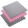 Ochranná puzzle podložka ONE Fitness MP10 růžovo-šedá