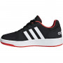 Dětské boty Adidas Hoops 2.0 K černo-červené B76067