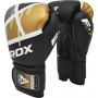 Boxerské rukavice RDX F7 Ego černé zlaté kůže