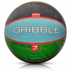 Basketbalový míč Meteor Dribble 7 modrá/zelená