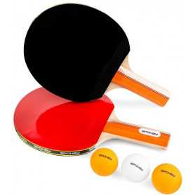 Spokey STANDARD SET-Sada na pingpong *, 2 pálky, 3 míčky, rovná rukojeť