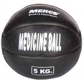 Black Leather kožený medicinální míč hmotnost 5 kg