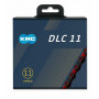 řetěz KMC DLC 11 Super Light červeno/černý v krabičce118 čl.