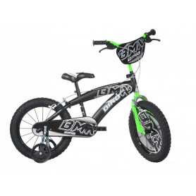 Dětské kolo Dino Bikes BMX 145XC černo-zelené 14