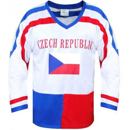 Hokejový dres ČR 7, bílý