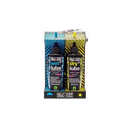 Mazivo MUC-OFF Wet+Dry Lube 120 ml Twin Pack