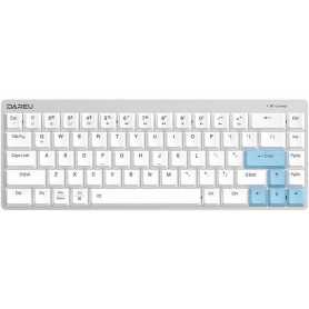 Bezprzewodowa klawiatura mechaniczna Dareu EK868 Bluetooth (biało-niebieska)