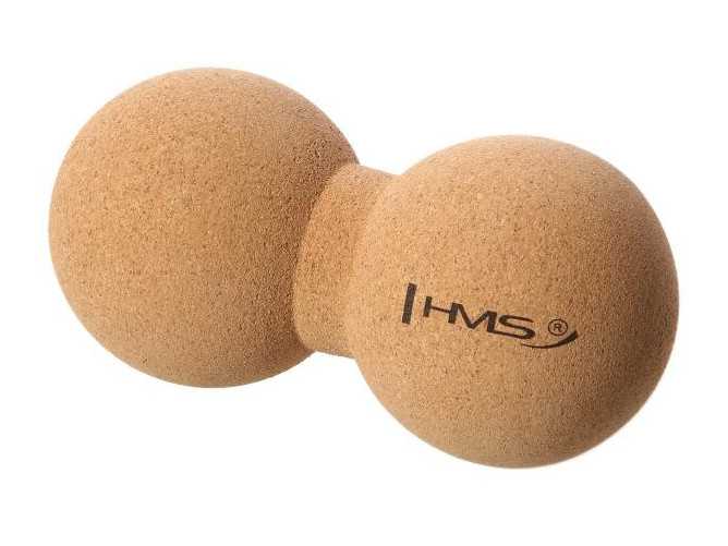 Korkový dvojitý masážní míč HMS BLW02 - Lacrosse Ball
