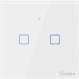 Dotykowy włącznik światła WiFi Sonoff T0 EU TX (2-kanałowy)