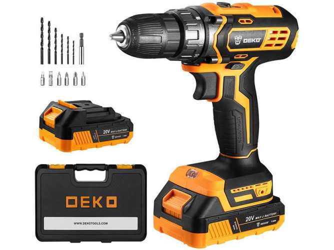 Akumulatorowa wiertarko-wkrętarka Deko Tools DKCD20XL01-10S3 20V