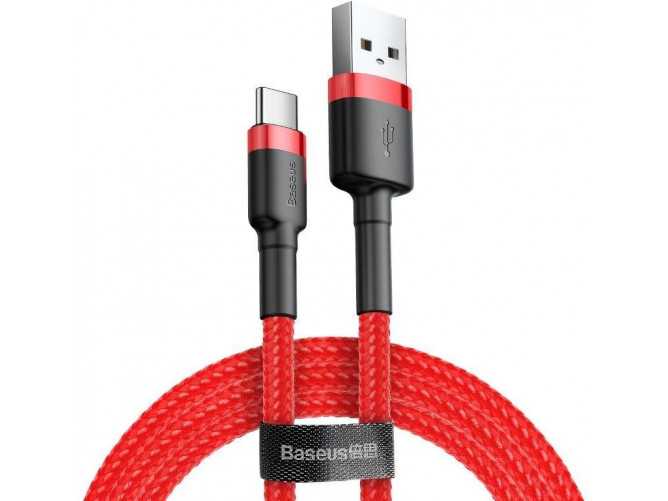 Kabel USB do USB-C Baseus Cafule 2A 2m (czerwony)