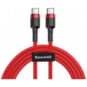Kabel USB-C do USB-C PD Baseus Cafule PD 2.0 QC 3.0 60W 1m (czerwony)