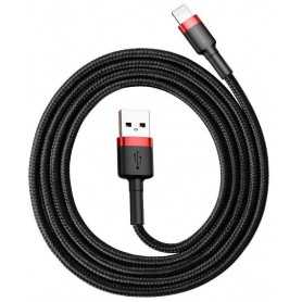Kabel Lightning USB Baseus Cafule 2A 3m (czarno-czerwony)