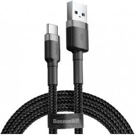 Kabel USB do USB-C Baseus Cafule 2A 3m (szaro-czarny)