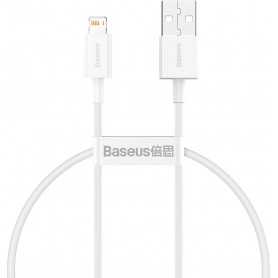Kabel USB do Lightning Baseus Superior Series, 2.4A, 0.25m (biały)
