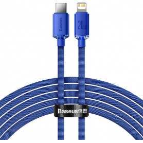 Kabel USB-C do Lightning Baseus Crystal Shine, 20W, PD, 2m (niebieski)