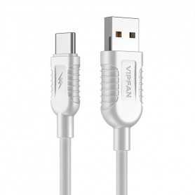 Kabel USB do USB-C Vipfan X04, 5A, 1.2m (biały)