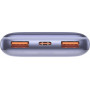 Powerbank Baseus Bipow Pro 10000mAh, 2xUSB, USB-C, 20W (fioletowy)