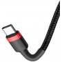 Kabel USB-C do USB-C PD Baseus Cafule PD 2.0 QC 3.0 60W 2m (czarno-czerwony)