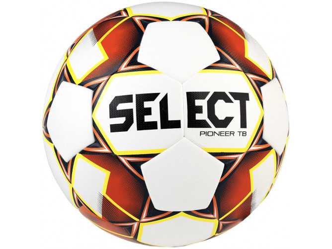 Fotbalový míč Select Pioneer TB bílo-oranžovo-žlutý