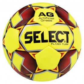 Fotbalový míč Select Flash Turf 4 2019 IMS žluto-červeno-šedá 14989