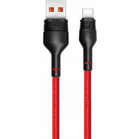 Kabel USB do USB-C XO NB55 5A, 1m (czerwony)