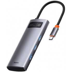 Adapter 5w1 Baseus Hub USB-C na 3x USB 3.0 + HDMI + USB-C PD