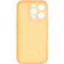 Etui Baseus Liquid Silica Gel do iPhone 14 Pro Max (żółte) +szkło hartowane +zestaw czyszczący