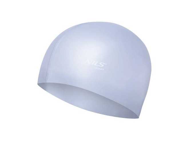 Silikonová čepice NILS Aqua NQC SL01 šedá