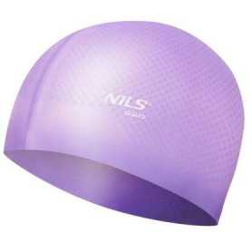 Silikonová čepice NILS Aqua NQC Dots fialová