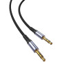 Kabel Vipfan L11 mini jack 3.5mm AUX, 1m, pozłacany (szary)