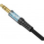 Kabel Vipfan L11 mini jack 3.5mm AUX, 1m, pozłacany (szary)