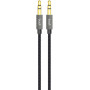 Kabel AUX mini jack 3.5mm do mini jack 3.5mm Budi, 1.2m (czarny)