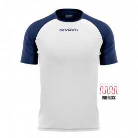 Sportovní Tričko Givova Capo bílé modré MAC03 0304