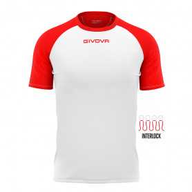 Sportovní Tričko Givova Capo bílé červené MAC03 0312