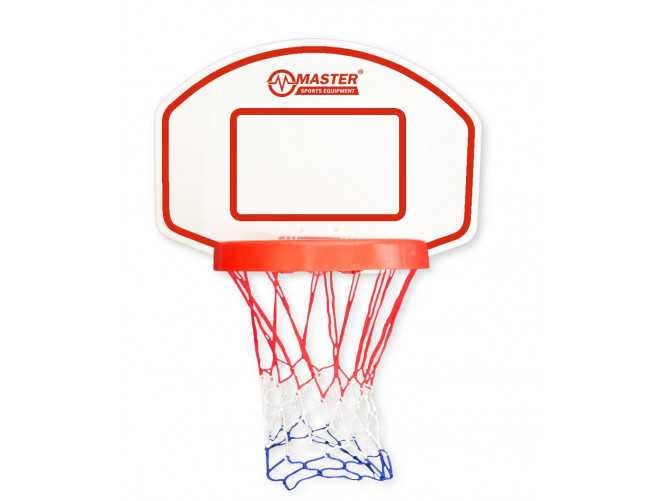 Basketbalový koš s deskou MASTER 64 x 44 cm