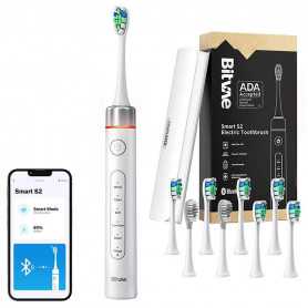 Sonic toothbrush with app, tips set and travel etui S2 (white)