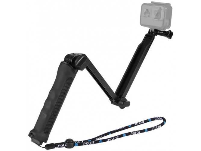 Skládací selfie tyč/stativ PU202 černá