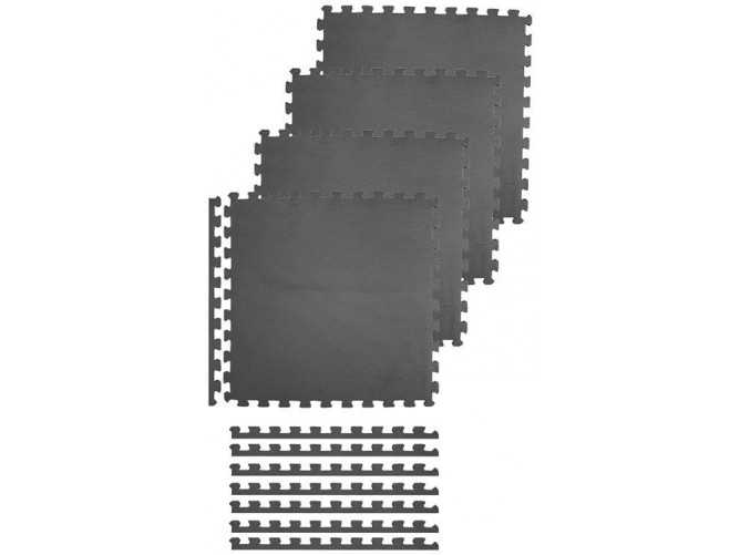 Spokey SCRAB Ochranná puzzle podložka, 61 x 61 x 1 cm, šedá