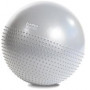 Masážní gymnastický míč HMS YB03N 65 cm světle šedý