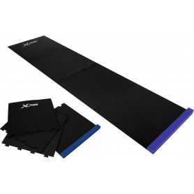 Skládací podložka/koberec na šipky XQ MAX PUZZLE 237 cm, černá/modrá