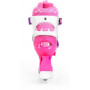 Zestaw COMBO PINK LED: 2w1 wrotko-rolki regulowane + kask + ochraniacze + torba SMJ sport