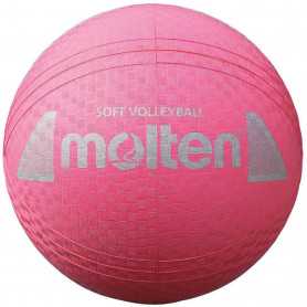 S2Y1250-P Piłka do siatkówki Molten SOFT VOLLEYBALL gumowa różowa