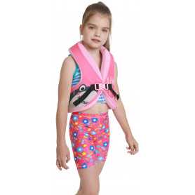 Dětská pěnová plovací vesta MASTER Evee 25 - 35 kg - růžová