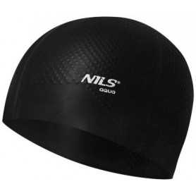 Silikonová čepice NILS Aqua NQC Dots černá
